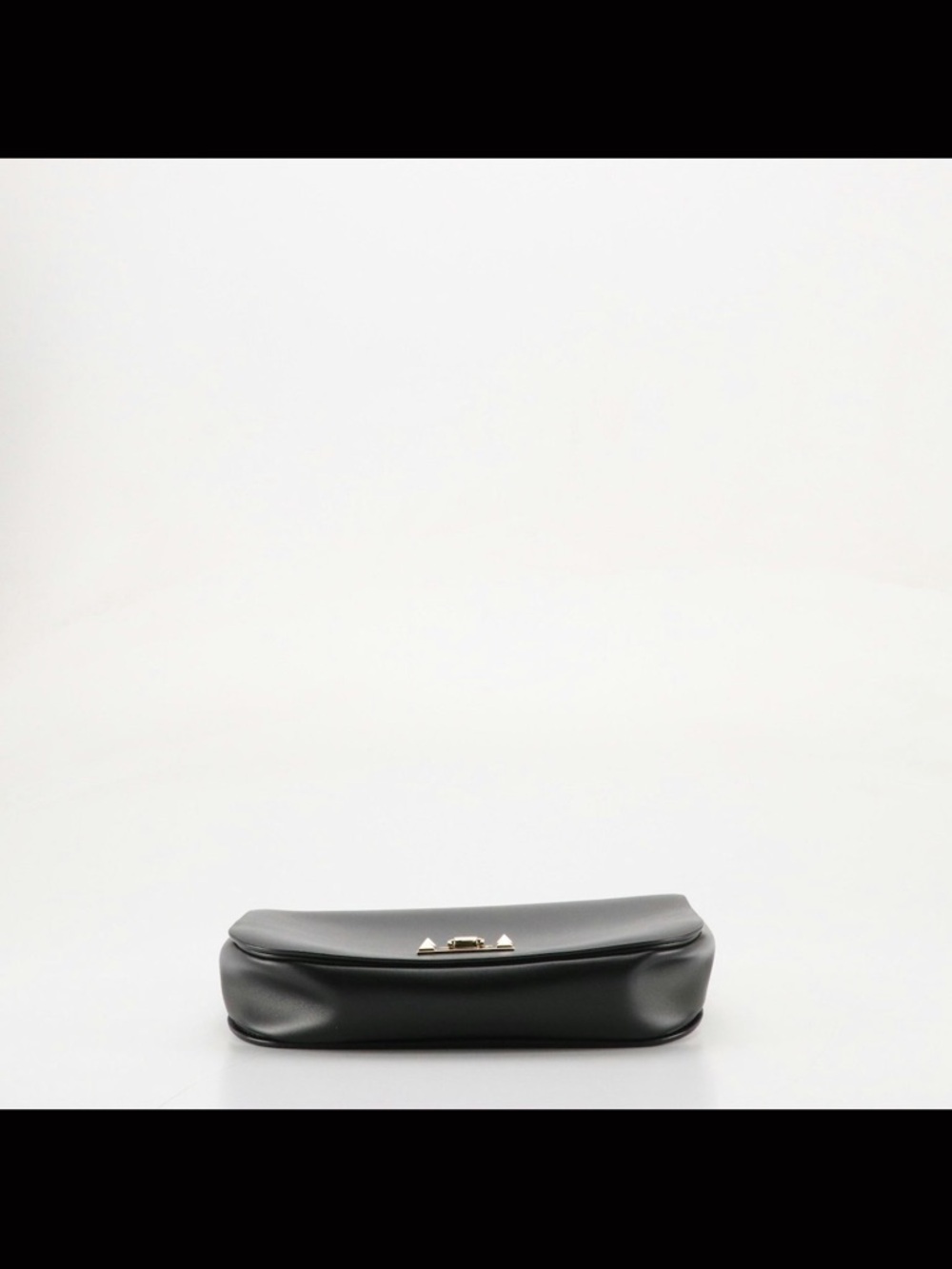 Vintage Valentino Garavani Rockstud Black Leather Saddlebag - Picture 12 of 14